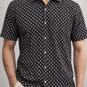 ajrakh black men's shirt
