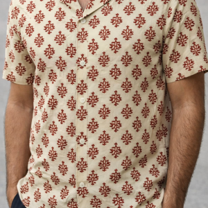 ajrakh white men's shirt