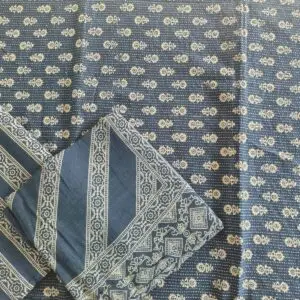 ajrakh unstitched indigo bue suit