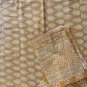 ajrakh unstitched cotton suit