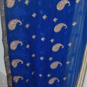 saree for women blue color second hand