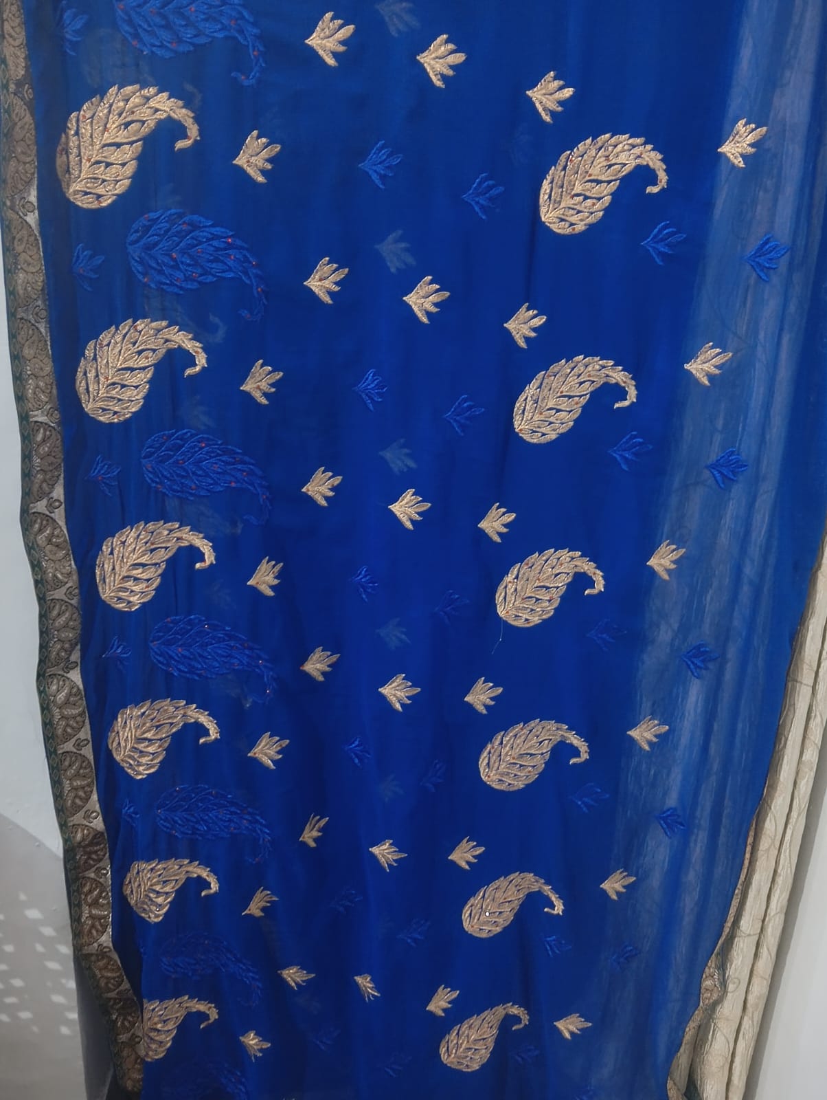 saree for women blue color second hand saree for women blue color second hand