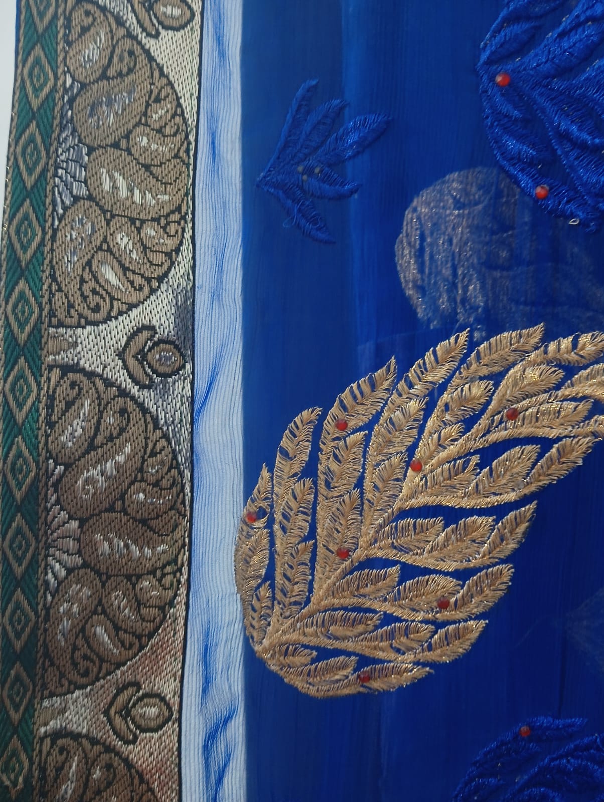 saree for women blue color second hand saree for women blue color second hand